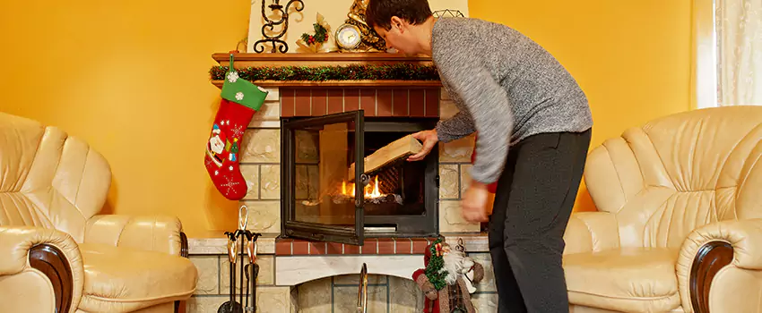 Rusted Metal Fireplace Restoration in Plainfield, Indiana