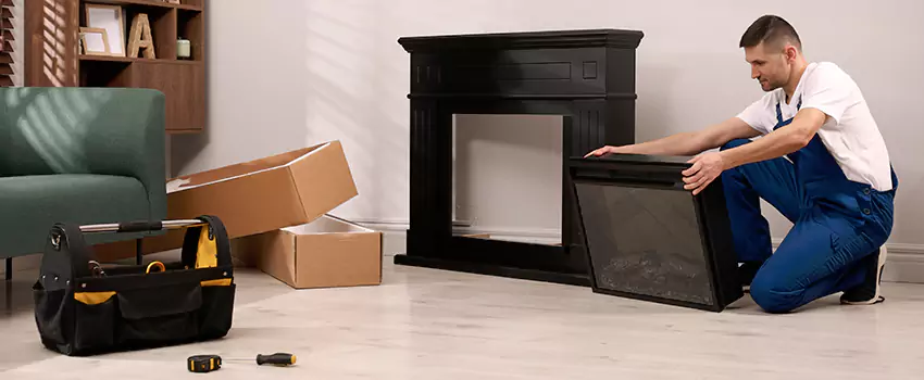 Old Rusted Metal Fireplace Repair And Replacement in Plainfield, IN